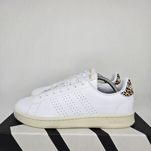 New adidas Advantage Cloud White White Tint Women's Tennis Shoes Size 6